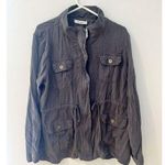 NWT Beyouty Charcoal Women's XXL utility cinch waist shacket jacket Gray Photo 0