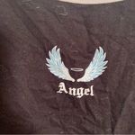 No Boundaries  Cropped Tank Top Black Angel L 11-13 Photo 3