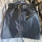 Black Leather Skirt Size 2 Photo 0