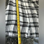 Lucky Brand | Black & White Toni Belted Plaid Button Down Shirt Dress Size M Photo 8