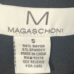 Magaschoni  Women's Solid Button Front Notch Lapel Blazer Black Size small Photo 1