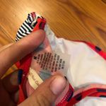 Red Camel Striped & Dotted Bikini Top Photo 2