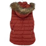 H&M Label Of Graded Goods Women's Puffer Vest Removable Faux Fur Lined Hood Photo 1