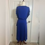Banana Republic  Flounce Wrap
Dress,‎ Royal Blue  SIZE M Photo 3