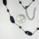 Gunmetal Gray Dark Metal Gray Moonglow Moon Stone Beaded Boho Necklace Black Photo 3