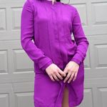 Diane Von Furstenberg  100% Silk Button Down Business Professional Shirt Dress 2 Photo 1