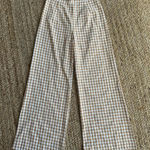 Petal and Pup Brown and white wide leg cottagecore gingham pants Photo 0