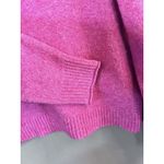 American Eagle American‎ Eagle Womens Crew Neck Bright Pink Sweater Small Photo 2