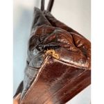 Vintage Eel Skin Hong Kong Shoulder Purse 8x12" Brown Photo 6