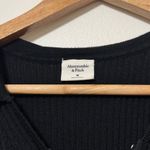 Abercrombie & Fitch  Knit Ribbed Hook-and-Eye Short-Sleeve Bodysuit Size Medium Photo 2