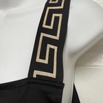 Boohoo BLACK GEO TAPE SQUARE NECK SWIMSUIT Photo 4