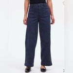 Madewell NWT The Emmett Wide-Leg Pant Patch Pocket Edition Classic Navy- Size 25 Photo 1