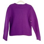 Pendleton Vintage  100% Virgin Wool Cardigan Purple Gold Button Small Petite 90s Photo 6