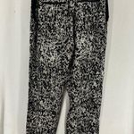 Club Monaco  Joggers Pants Abstract Pattern 100% Silk  Womens 6 Black Photo 7
