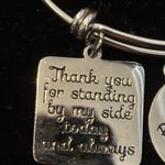 Costume Silver Bridesmaid Charm Bracelet preloved Photo 1