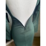 NWT Lulus Olive Green Open Back Long Sleeve Round Neck Dress Size L Party Knee L Size L Photo 13