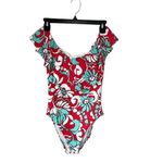 Trina Turk  Womens Garden‎ Bloom Off The Shoulder One Piece Swimsuit Multicolor 6 Photo 1