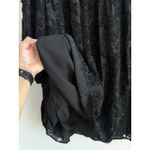 ZARA  Black Textured Babydoll Dress Sheer Swing Mini Boho Whimsigoth Women's XXL Photo 7