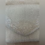 Andre Cellini Vintage White / Cream Beaded Shoulder Bag, Party, Formal, Wedding Photo 1
