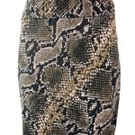 ZARA  TRF Collection Beige Black Snake Skin High Waisted Slip Maxi Skirt Size S Photo 3