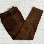 Contrasts Vintage Deadstock Brown Leather High Rise Straight Leg Pants 11 Korea Photo 0