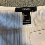 Forever 21 Forget 21 cream corset style Long Sleeve ribbed Top Photo 6