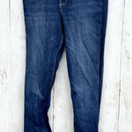 ZARA Pants Women Size 6 Dark Wash High Rise Skinny Jeans Zip Fly Pockets Grunge Photo 0