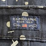 U.S. Polo Assn. Low Rise Skinny Ankle Jeans Polka Dot Navy White 1/2 Photo 2