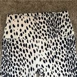 Reformation  Eco Move Animal Print Biker Shorts in Black White Dot Size Small Photo 3