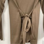 Peruvian Connection  Brown Long Sleeve Blouse Women’s M Tie Waist Lagenlook Top Photo 7