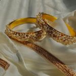 Bangle Bracelets (2.4 Size) Gold Photo 2