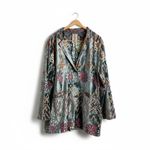 Johnny Was Alika Velvet
Geometric Silk Blazer Bohemian XXL Photo 2