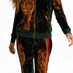 Aviator Nation Velvet Jungle Tiger matching set NWT (oversized) Photo 1