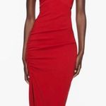 ZARA Midi dress with V-neckline and spaghetti straps. Photo 0