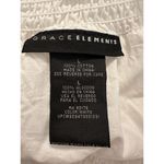 Grace Elements  100% Cotton White Flowy Midi Skirt Size Large Photo 3