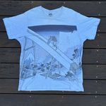 Uniqlo Light Blue  Hokusai Mt Fuji Graphic Tee  Photo 0