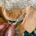 70s vintage psychedelic Colorful Patchwork women's Shirt After All mesh Orange Size M Photo 5