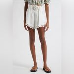 Farm Rio NWT  Ruchelieu Embroidered Scalloped Linen Shorts Size XS Photo 1