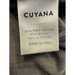 CUYANA Olive Green Pima Cotton Modal Soft Jersey Knit Midi Shirt Dress in Size M Size M Photo 6