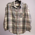 Brandy Melville  One Size Plaid Long Sleeve Button Down Shirt Photo 0
