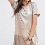 Free People 🤍 Rose Gold Embellished Drenched Sequin Scoop Back Mini Dress Photo 0