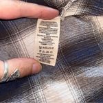 Free People  high-low short sleeve plaid dress embroidered keyhole opening size M Photo 6