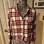 Victoria's Secret Victoria Secret Women’s Medium Flannel Plaid Pajamas Long Sleeve Shirt Photo 0