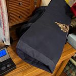 Vintage Steiff Canvas Tote Bag Embroidered Steiff Teddy Bear Zipper Closure Blue Photo 12