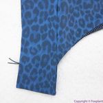 NEW Acacia Mateo bikini‎ bottom leopard animal print blue Amur, S Blue Photo 13