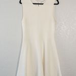 Rebecca Minkoff White Ribbed Fit & Flare Knit Dress Size Large Photo 0