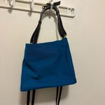 Frances Valentine June Hobo Handbag Navy Striped Strap Gold Zip Blue Photo 8