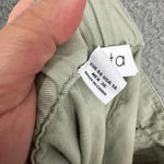 Mango Violeta by MNG pants womens 14 green pleated tapered leg stretch waist nautical Photo 5