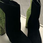 Boots Elegant Black and Green Heeled Boots 10 Shoedazzle great shape Photo 1