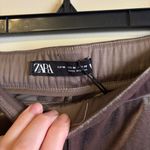 ZARA Velvet Flare Pants in Brown Photo 6